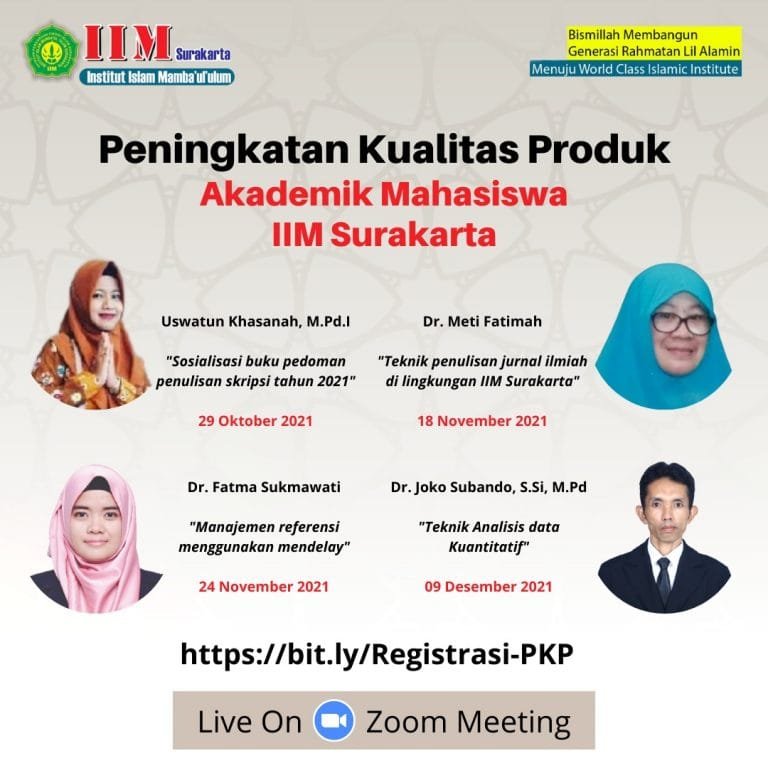 Peningkatan Kualitas Produk Akademik Mahasiswa IIM Surakarta