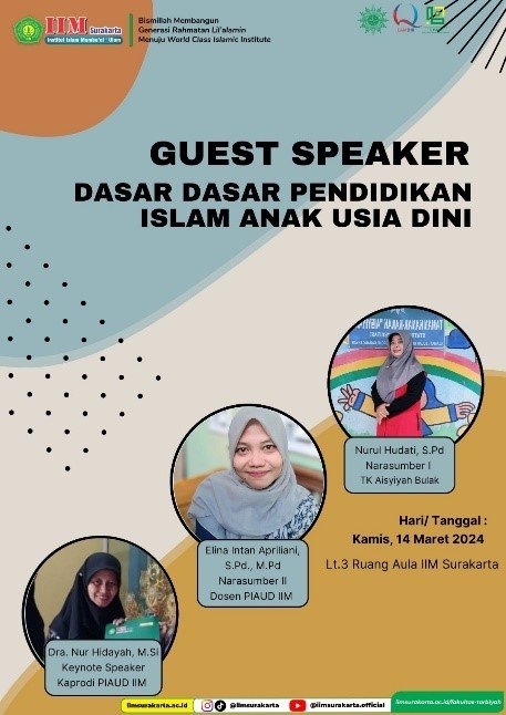 Prodi PIAUD IIM Surakarta Adakan Visiting Lecture Dasar-Dasar Pendidikan Islam untuk Anak Usia Dini
