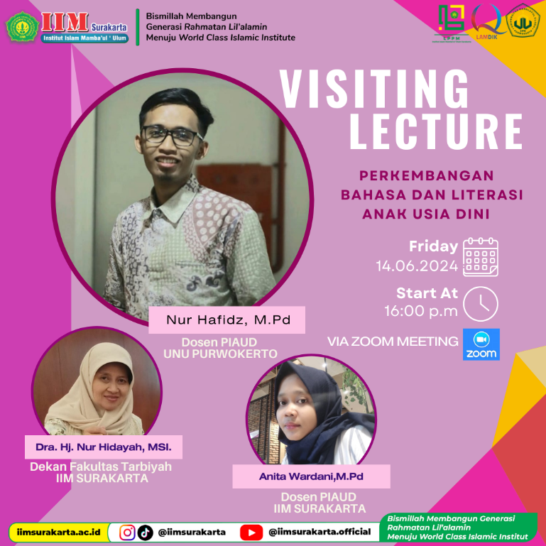 Prodi Pendidikan Islam Anak Usia Dini IIM Surakarta Gelar Visiting Lecture Mata Kuliah Perkembangan Bahasa dan Literasi Anak Usia Dini