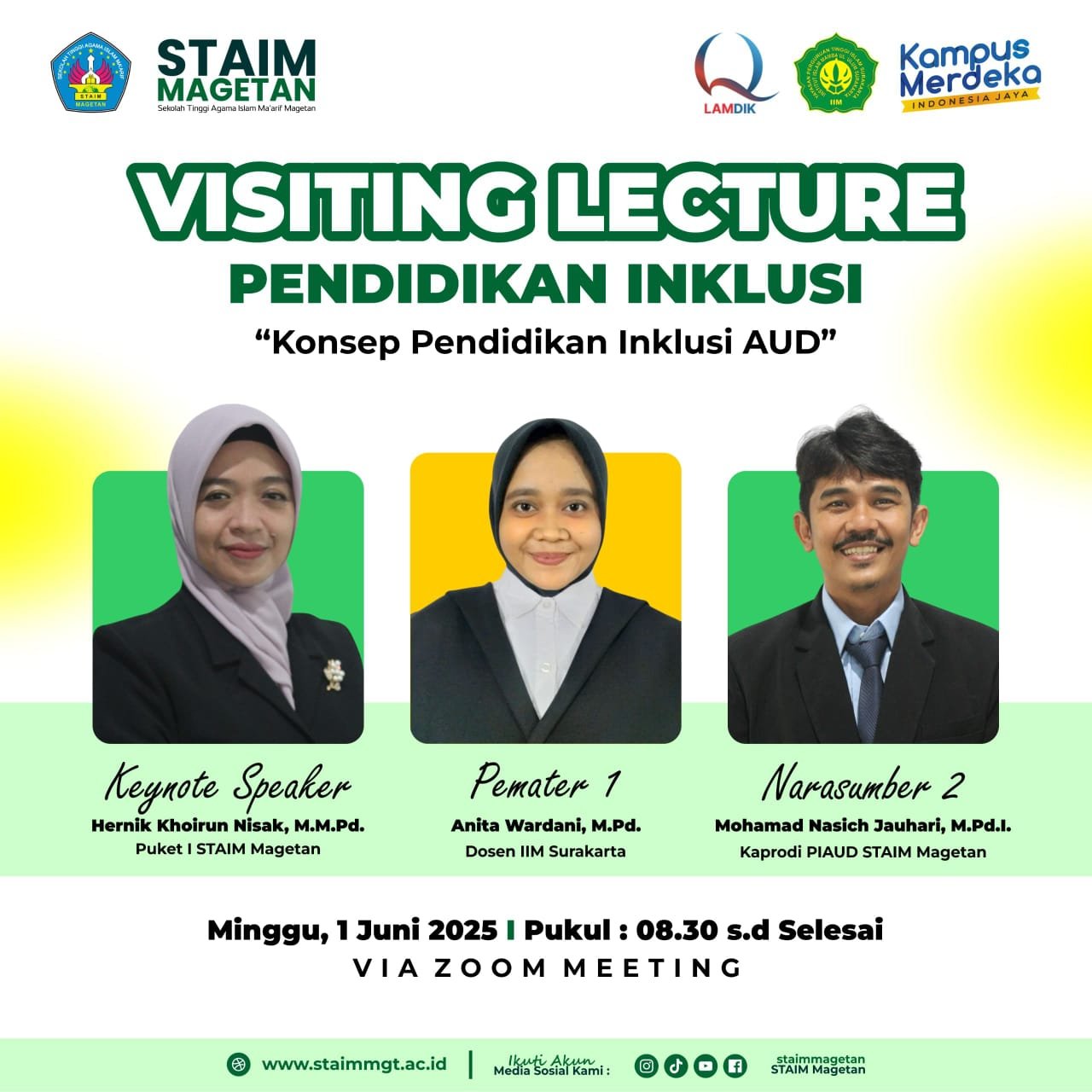 Prodi PIAUD IIM Surakarta dan STAIM Magetan Gelar Visiting Lecture Bertema Pendidikan Inklusi Anak Usia Dini